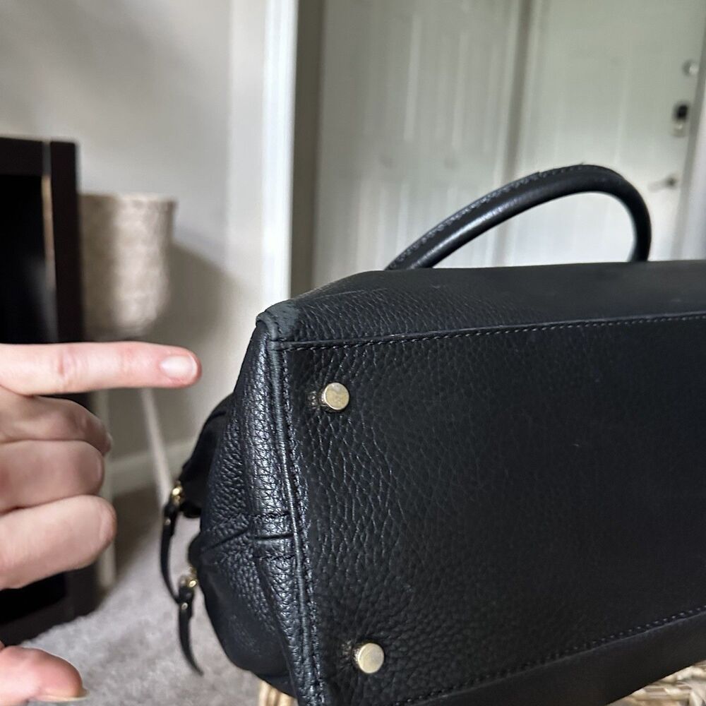 Kate Spade Black Pebbled Leather Tote Bag - Picture 16 of 16